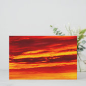 Bright Red Sunset Briefpapier (Stehend Vorderseite)