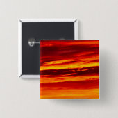 Bright Red Sunset Button (Vorne & Hinten)