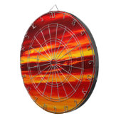 Bright Red Sunset Dartscheibe (Vorderseite rechts)