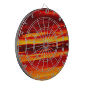 Bright Red Sunset Dartscheibe (Vorderseite Links)