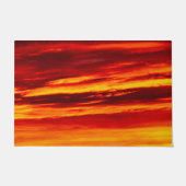Bright Red Sunset Fußmatte (Vorderseite)
