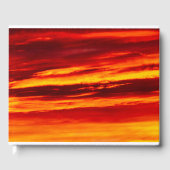 Bright Red Sunset Gästebuch (Vorderseite)