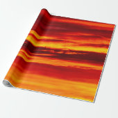 Bright Red Sunset Geschenkpapier (Ungerollt)
