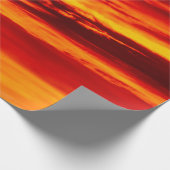 Bright Red Sunset Geschenkpapier (Ecke)
