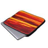 Bright Red Sunset Laptopschutzhülle (Vorne Knopf)