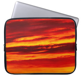 Bright Red Sunset Laptopschutzhülle