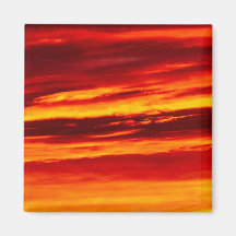 Bright Red Sunset
