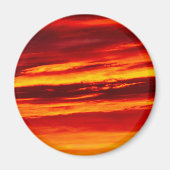 Bright Red Sunset Magnet (Vorne)