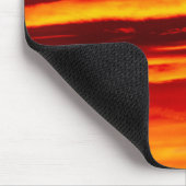 Bright Red Sunset Mousepad (Ecke)