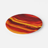 Bright Red Sunset Pappteller (Schrägansicht)