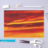 Bright Red Sunset Seidenpapier (Handwerk)
