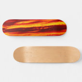 Bright Red Sunset Skateboard (Horizontal)
