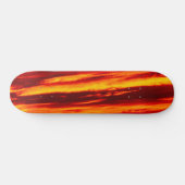 Bright Red Sunset Skateboard (Horizontal)