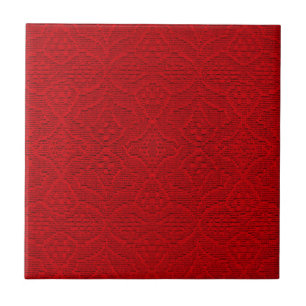 Bright Red Texture Design Fliese