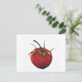 BRIGHT RED TOMATO POSTKARTE (Stehend Vorderseite)
