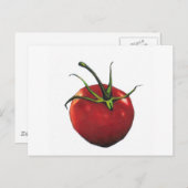 BRIGHT RED TOMATO POSTKARTE (Vorne/Hinten)