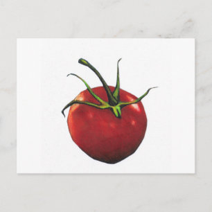 BRIGHT RED TOMATO POSTKARTE