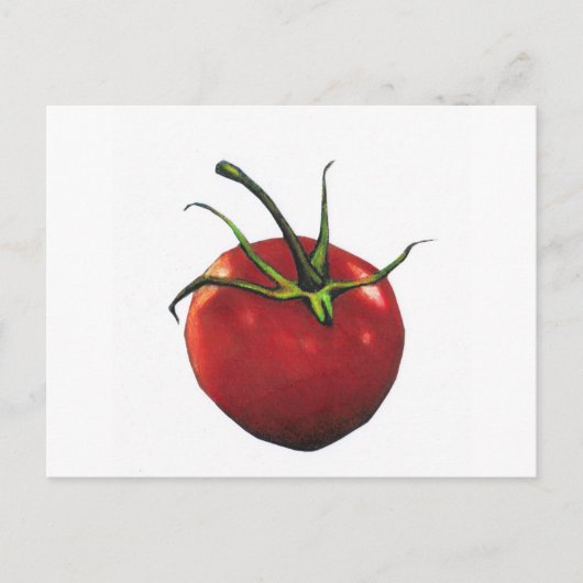 BRIGHT RED TOMATO POSTKARTE (Vorderseite)