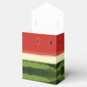 Bright Red Watercolor Wassermelone Zelt Gefallen B Geschenkschachtel (Geöffnet)