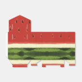 Bright Red Watercolor Wassermelone Zelt Gefallen B Geschenkschachtel (Ungefaltet)