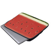 Bright Red Watercolor Watermelon Electronics Bag Laptopschutzhülle (Vorne Knopf)