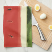 Bright Red Watercolor Watermelon Küchentücher (Viertel Falte)