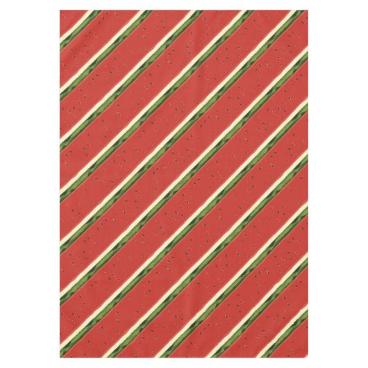 Bright Red Watercolor Watermelon Tableclout Tischdecke (Vorderseite)