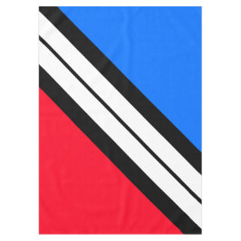 Bright Red White Blue Schwarz-weiß Racing Streifen Tischdecke