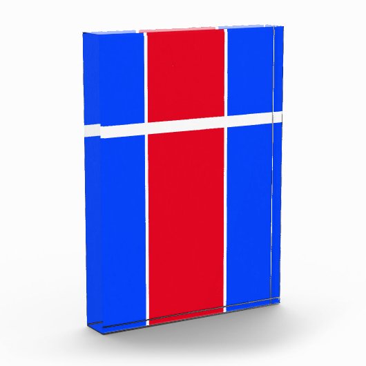 Bright Red White Split Panel Racing Streifen Fotoblock (Links)