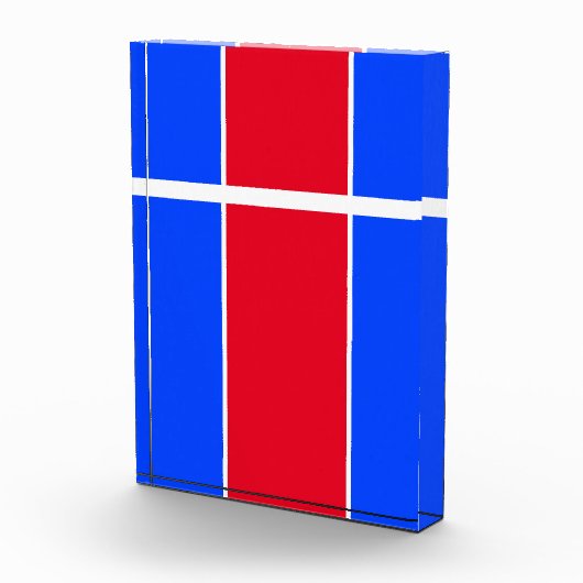 Bright Red White Split Panel Racing Streifen Fotoblock (Rechts)