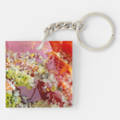 Bright Red Wulfenite Specimen Schlüsselanhänger (Rückseite)