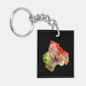 Bright Red Wulfenite Specimen Schlüsselanhänger (Vorderseite links)