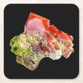 Bright Red Wulfenite Specimen Untersetzer (Vorderseite)