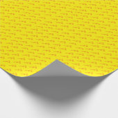 Bright Red & Yellow Floral  Geschenkpapier (Ecke)