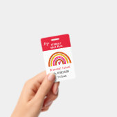 Bright Regenbogenschullehrer oder Studentenpass Ausweis (Handheld)