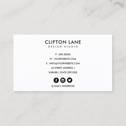 BRIGHT RETRO GROSSE HAND DRAWN PINK RUST POLKA DOT VISITENKARTE (Rückseite)