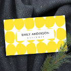 BRIGHT RETRO GROSSE HAND ZEICHNETE GELBE POLKA-DOT