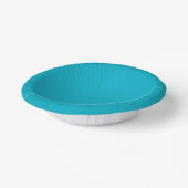 Bright Rich Sky Blue Paper Bowls Pappteller (Gewinkelt)