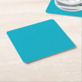 Bright Rich Sky Blue Paper Coaster Rechteckiger Pappuntersetzer (angewinkelt)
