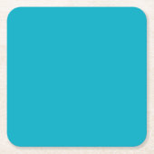 Bright Rich Sky Blue Paper Coaster Rechteckiger Pappuntersetzer (Vorderseite)
