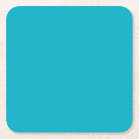 Bright Rich Sky Blue Paper Coaster Rechteckiger Pappuntersetzer (Vorderseite)