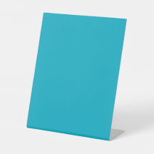 Bright Rich Sky Blue Table Sign