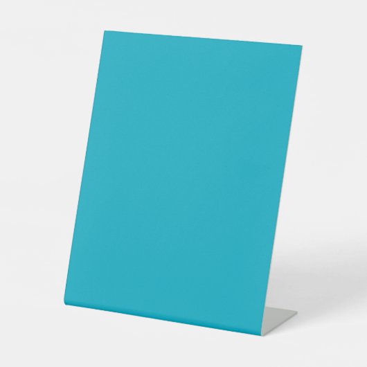 Bright Rich Sky Blue Table Sign Sockelschild (Vorderseite)