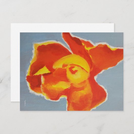 Bright Rose Sympathy Card Postkarte (Vorne/Hinten)