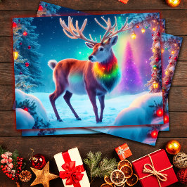 Bright Rudolph Hirsch Frohe Weihnachtsfeiertag nie Postkarte