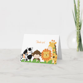 Bright Safari Animals gefoltert Danke zur Kenntnis