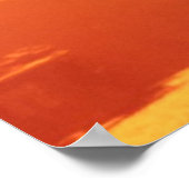 Bright San Francisco sunset. Poster (Ecke)
