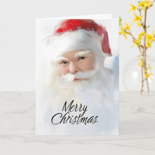 Bright Santa Christmas Karte (Gelbe Blume)