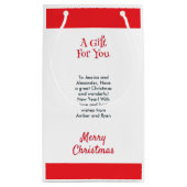 Bright Santa Claus Frohe Weihnachts-Vater Xmas Kleine Geschenktüte (Rückseite)