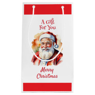 Bright Santa Claus Frohe Weihnachts-Vater Xmas Kleine Geschenktüte